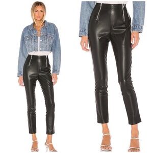 REVOLVE Superdown Faux Leather Kris Double Zipper Pants